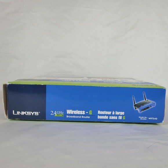 LINKSYS WRT54G Wi-Fi Routeur haut débit sans fil G 2,4 GHz NOUVEAU Boîte ouverte - Picture 7 of 8